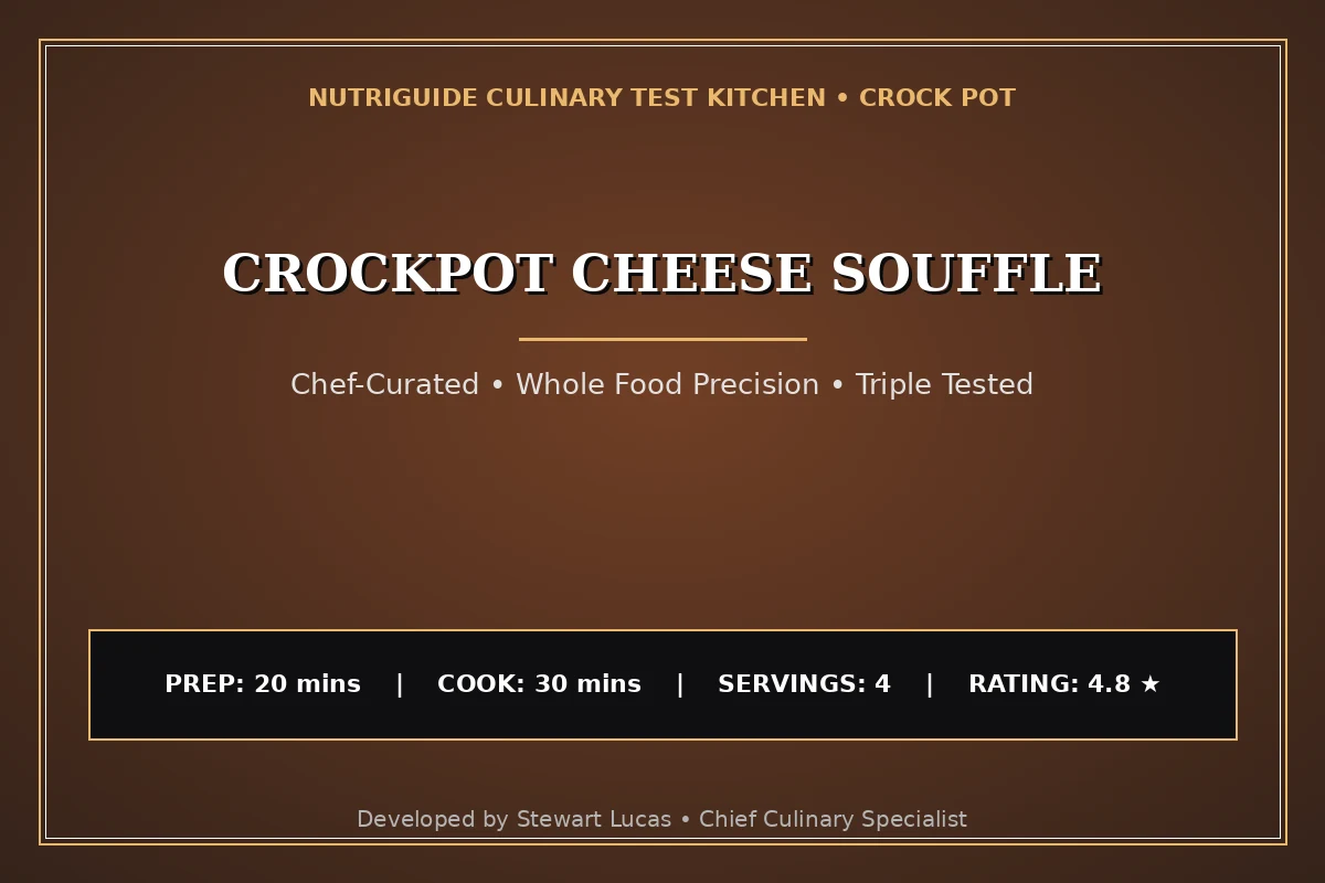 Crockpot Cheese Souffle