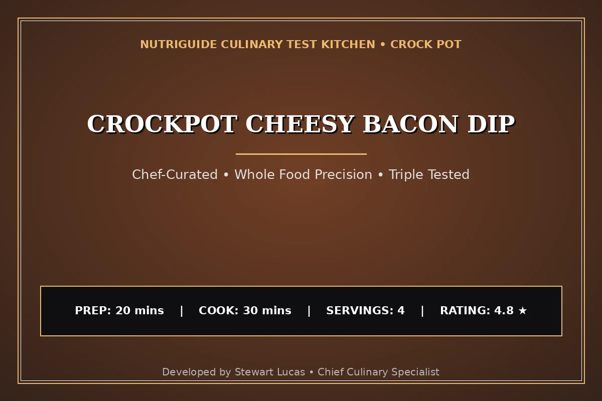 Crockpot Cheesy Bacon Dip