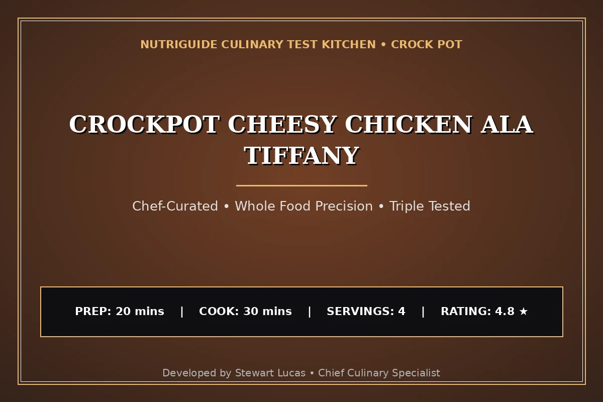 Crockpot Cheesy Chicken Ala Tiffany