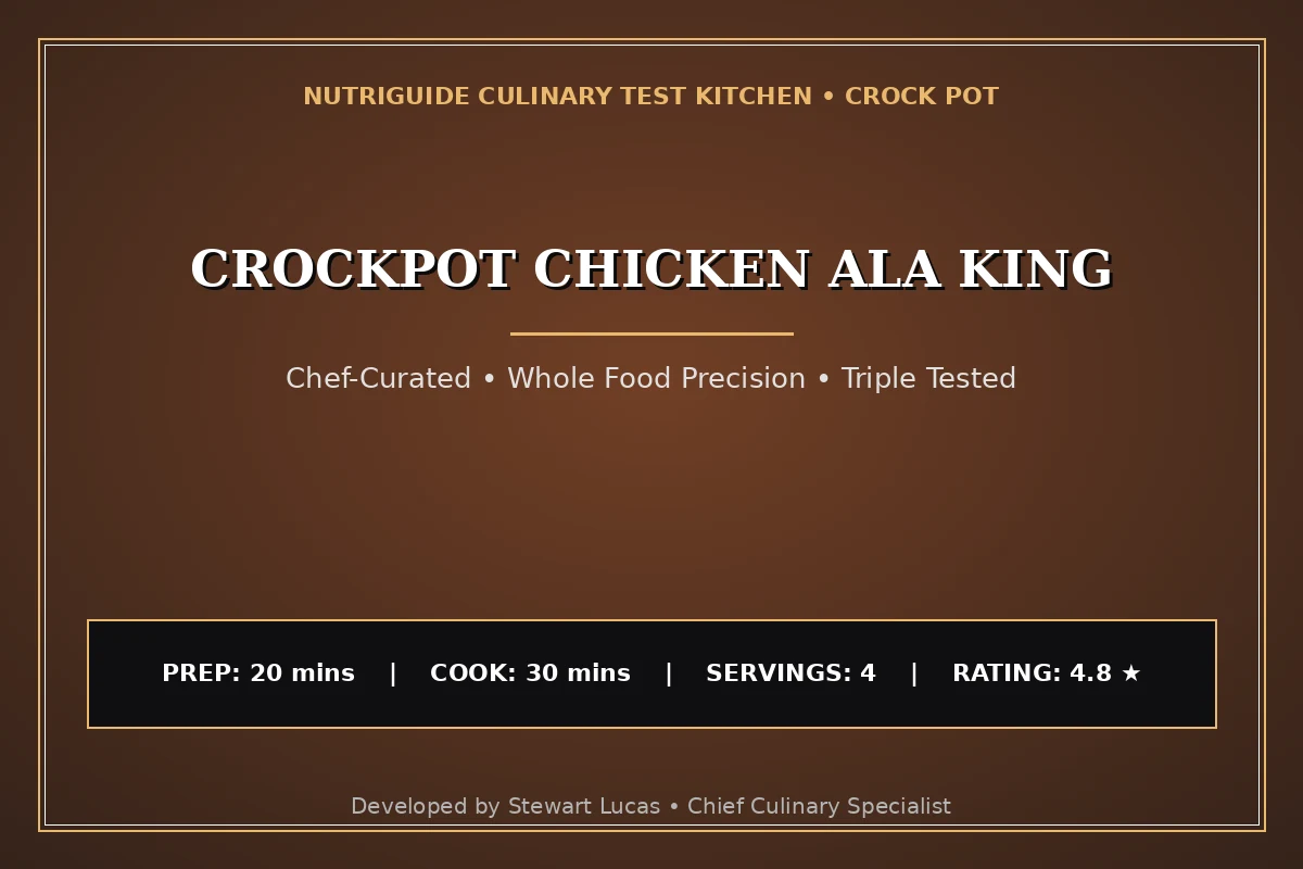 Crockpot Chicken Ala King