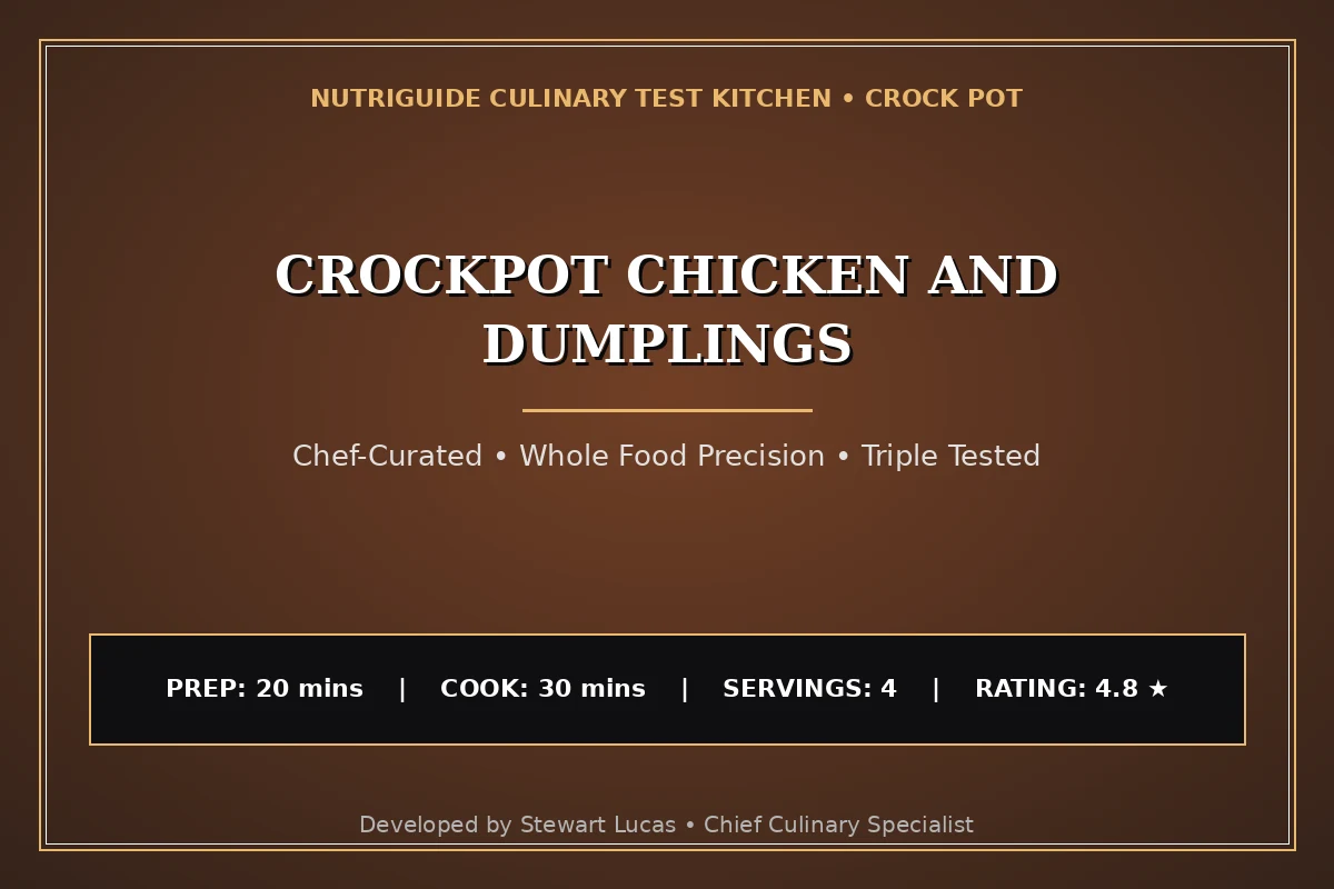 Crockpot Chicken And Dumplings