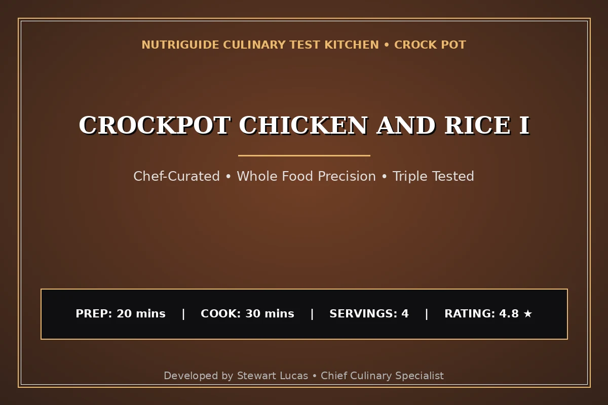 Crockpot Chicken And Rice I