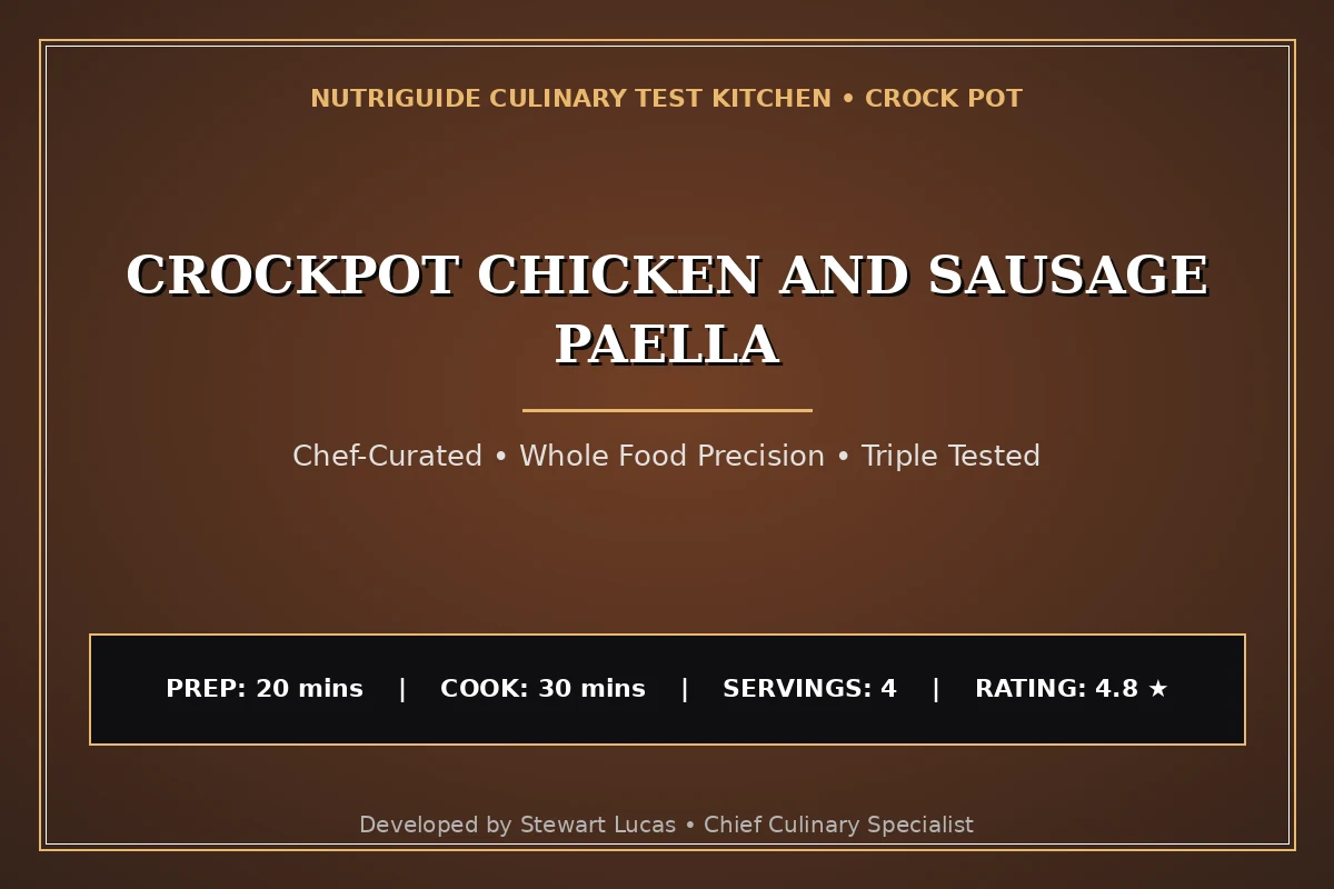 Crockpot Chicken And Sausage Paella