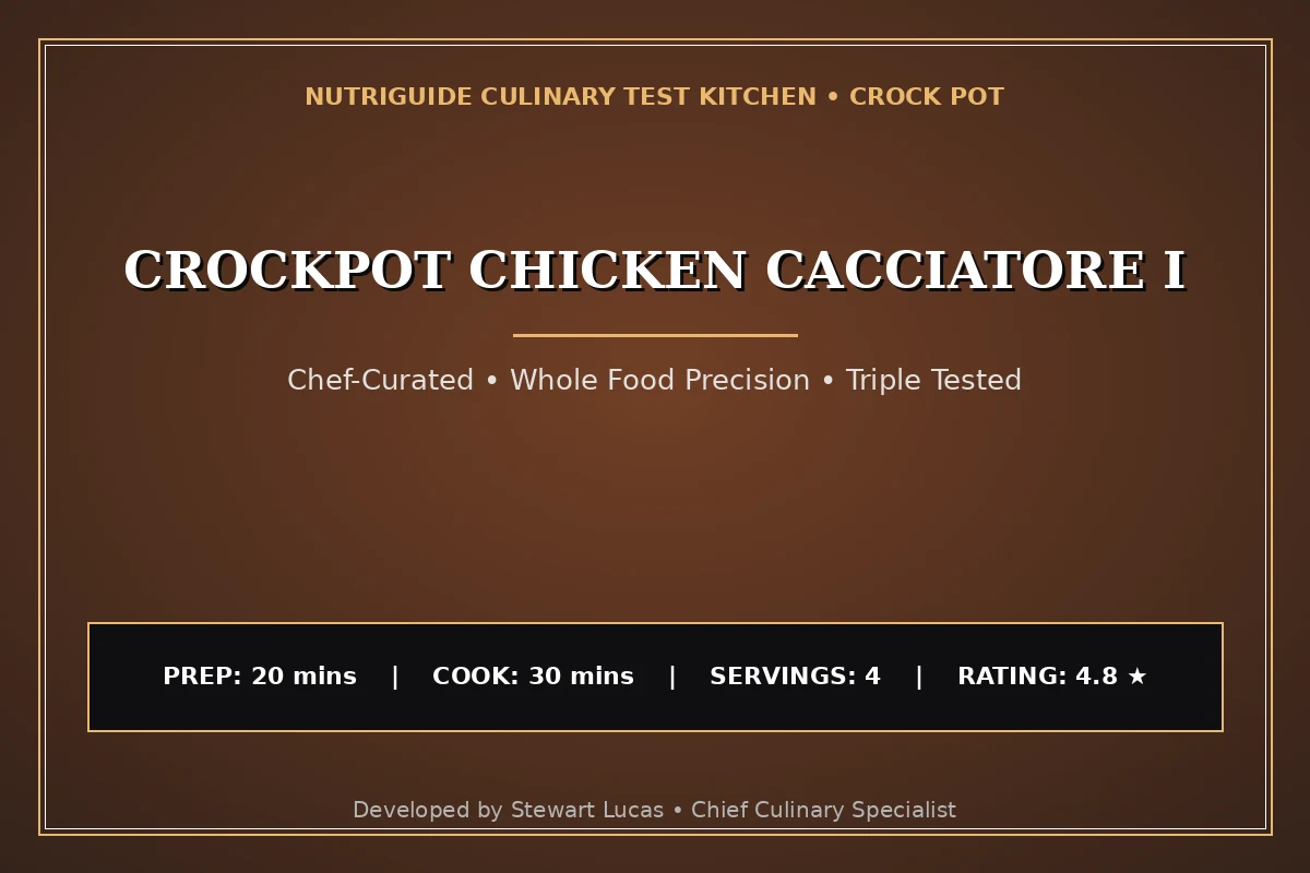 Crockpot Chicken Cacciatore I