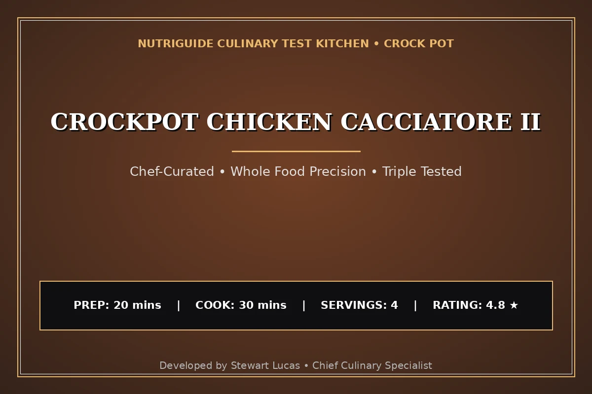 Crockpot Chicken Cacciatore Ii