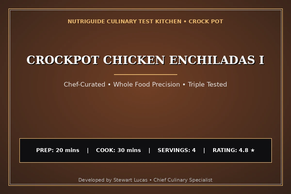 Crockpot Chicken Enchiladas I