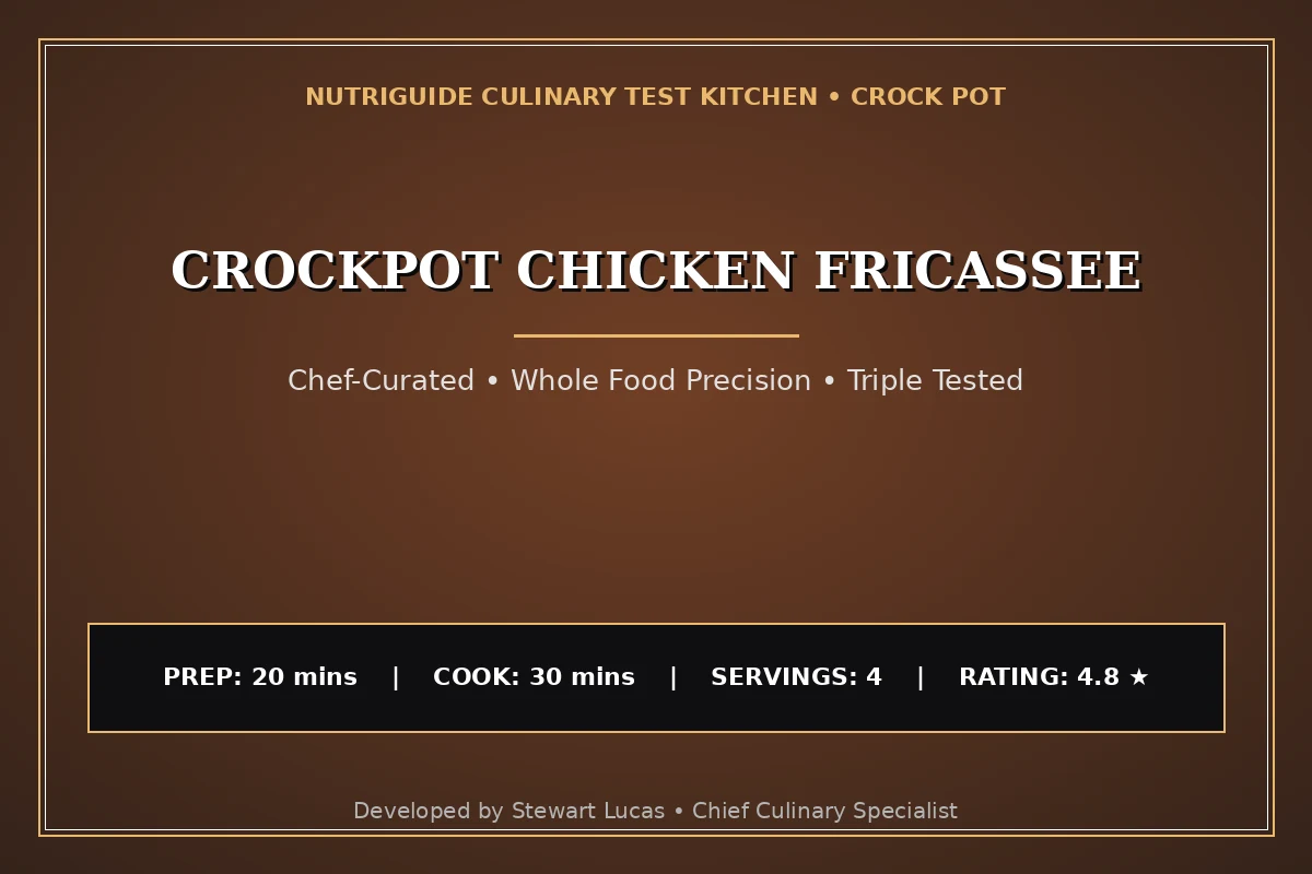 Crockpot Chicken Fricassee