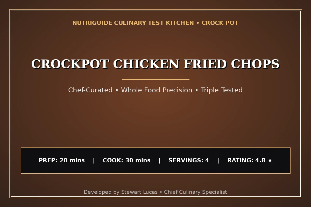 Crockpot Chicken Fried Chops