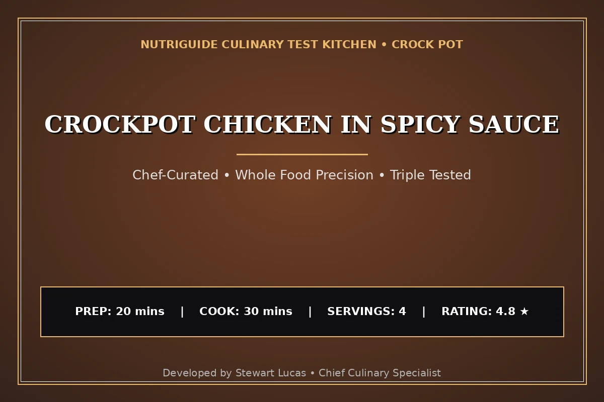 Crockpot Chicken In Spicy Sauce