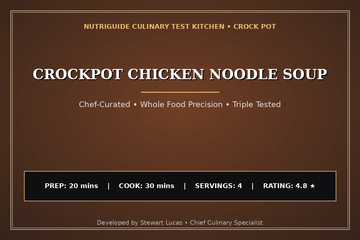 Crockpot Chicken Noodle Soup