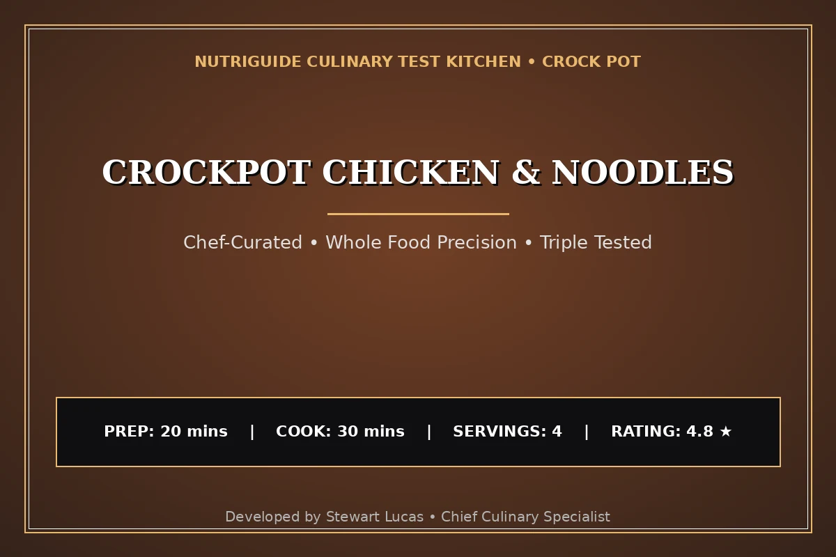 Crockpot Chicken & Noodles