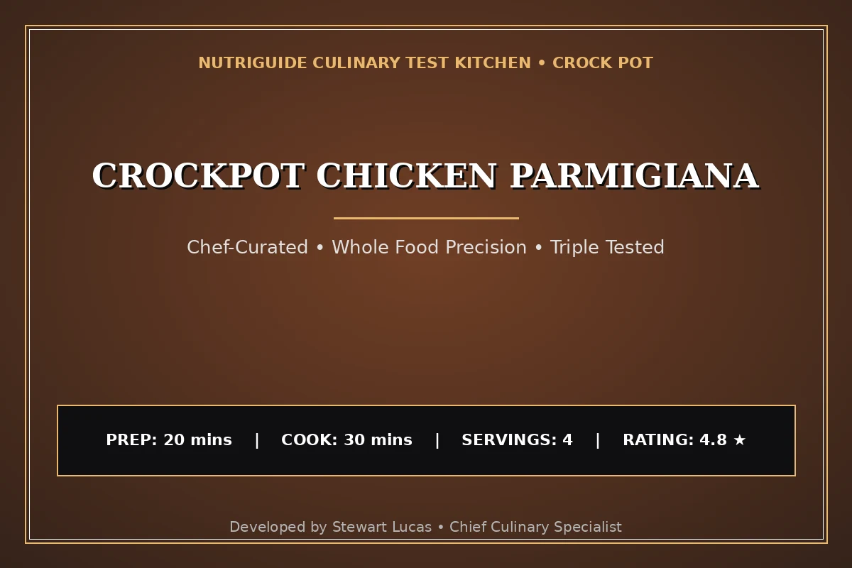 Crockpot Chicken Parmigiana