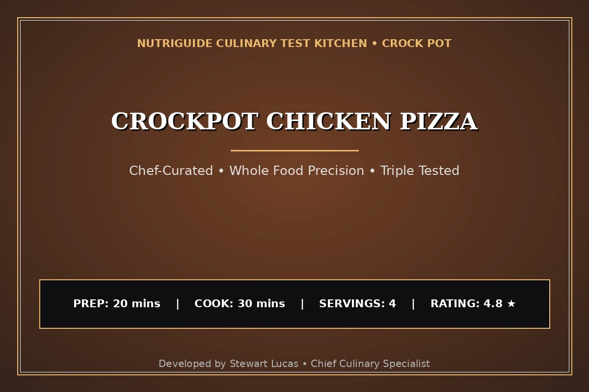 Crockpot Chicken Pizza