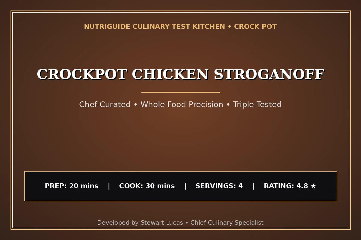 Crockpot Chicken Stroganoff