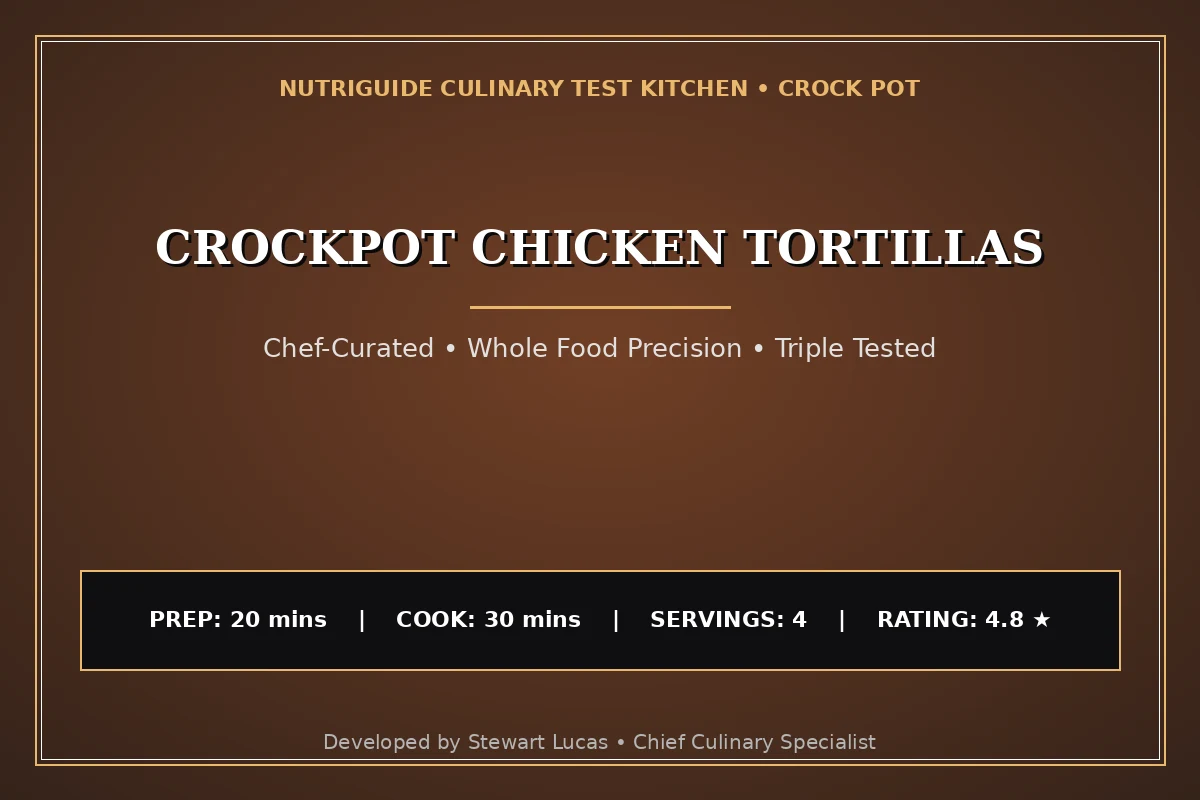 Crockpot Chicken Tortillas