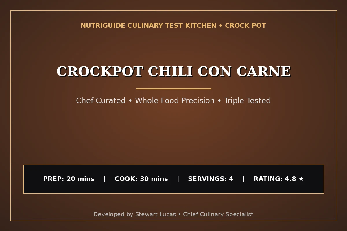 Crockpot Chili Con Carne