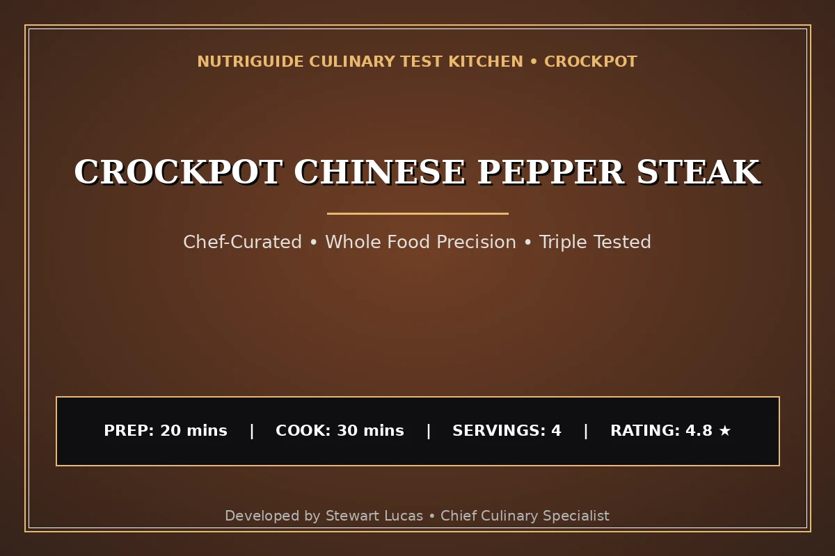 Crockpot Chinese Pepper Steak