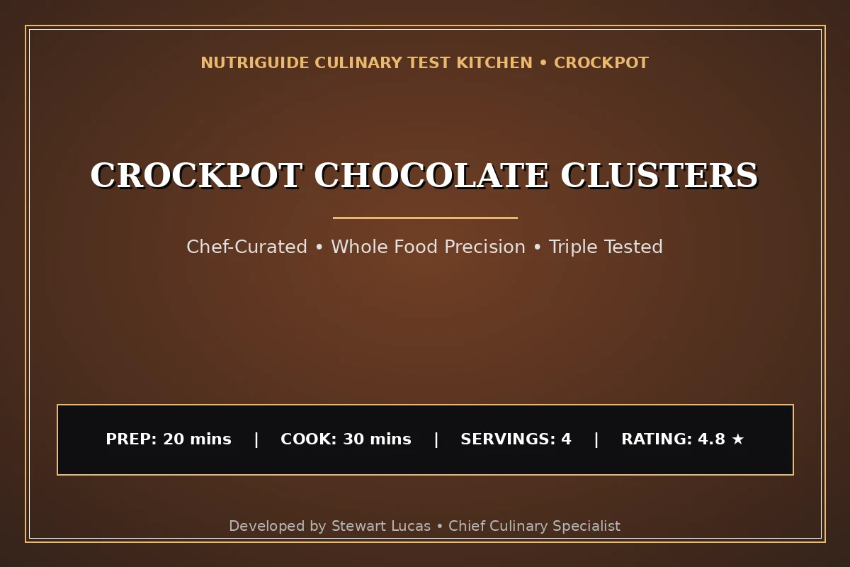 Crockpot Chocolate Clusters