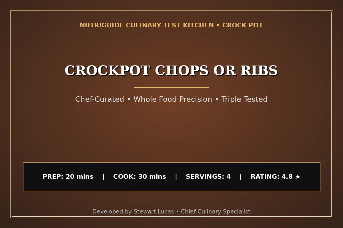 Crockpot Chops Or Ribs