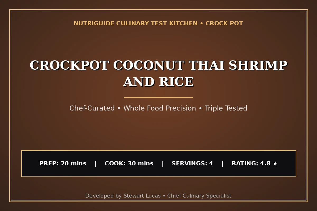 Crockpot Coconut Thai Shrimp And Rice