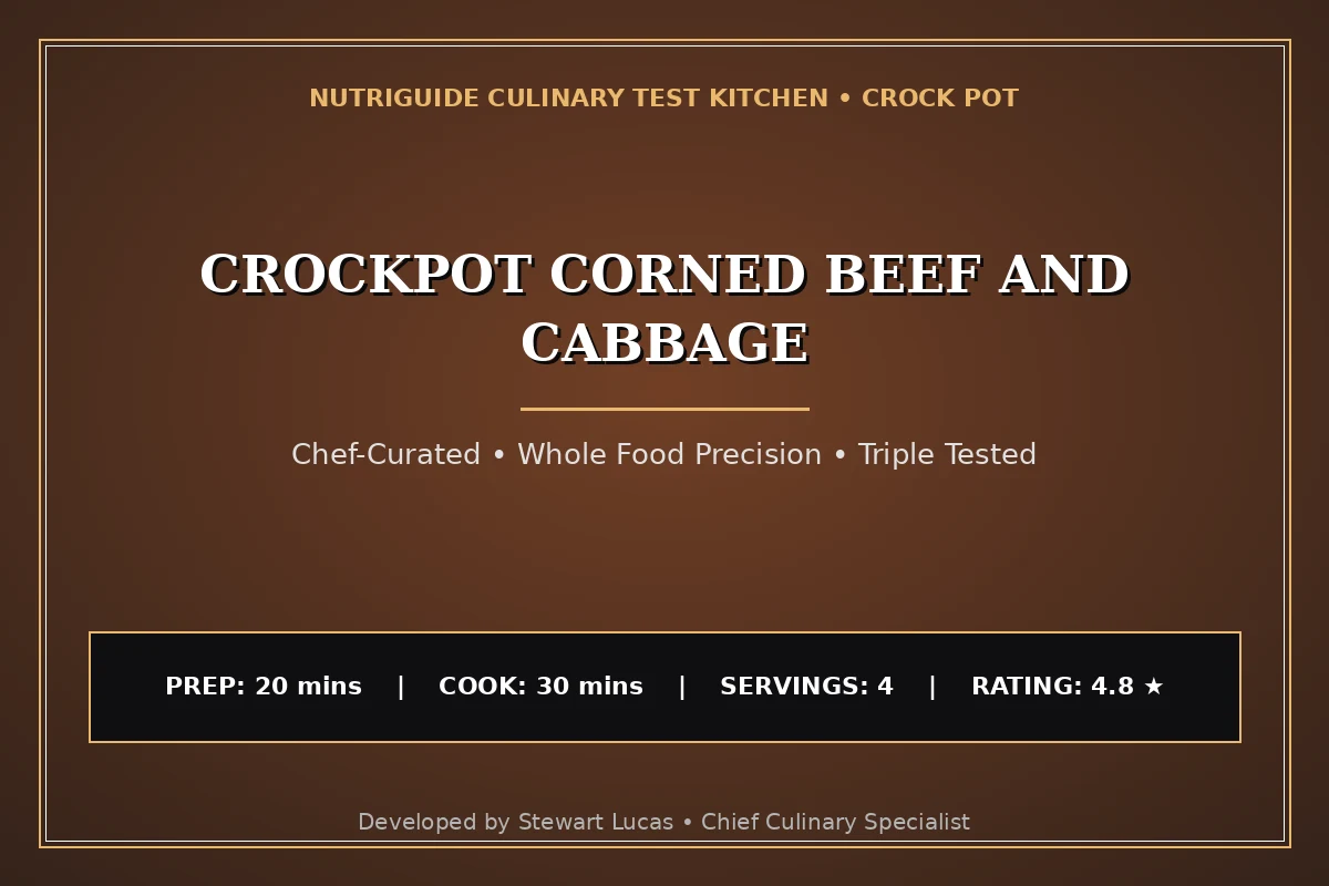 Crockpot Corned Beef And Cabbage