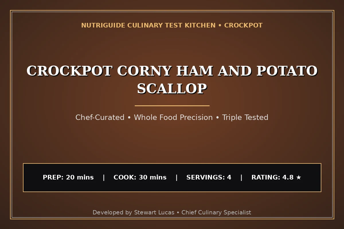 Crockpot Corny Ham And Potato Scallop