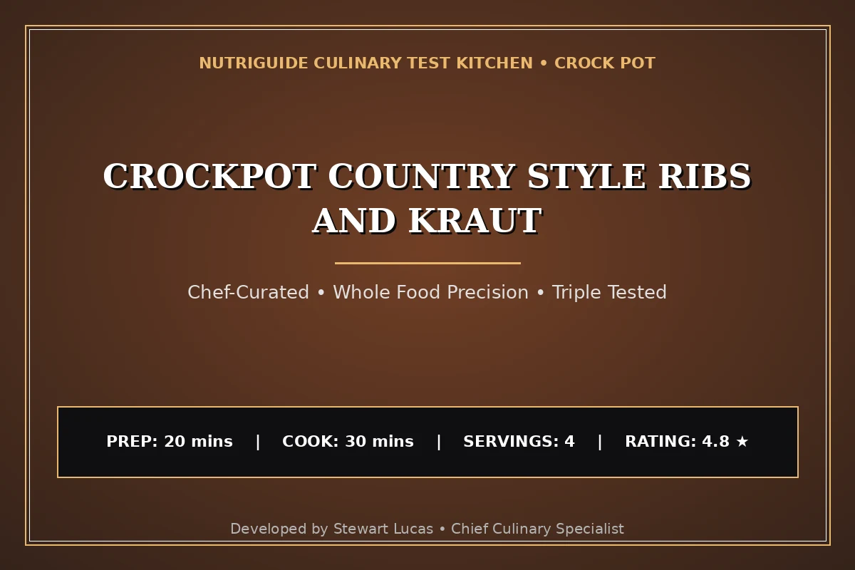 Crockpot Country Style Ribs And Kraut