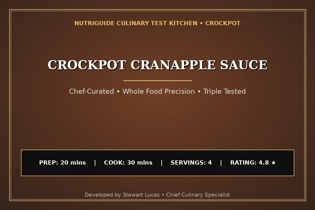 Crockpot Cranapple Sauce