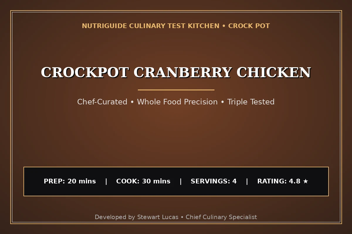 Crockpot Cranberry Chicken