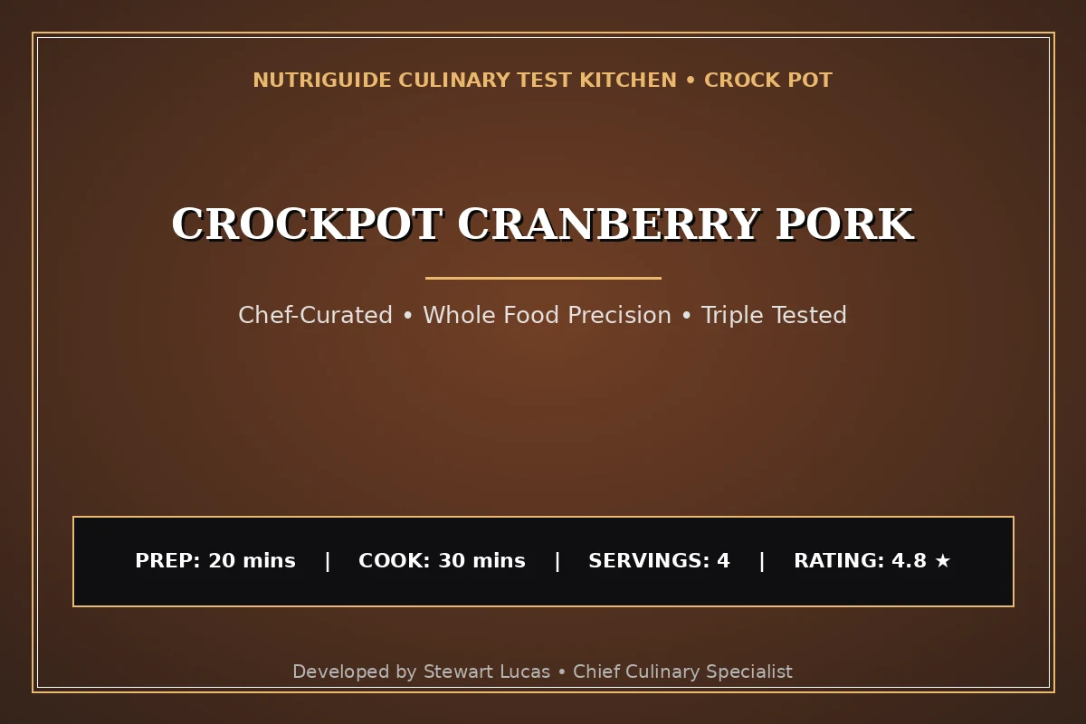Crockpot Cranberry Pork