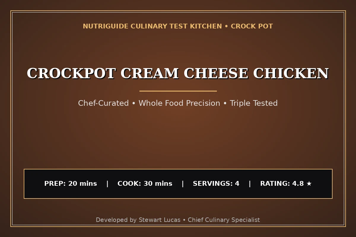 Crockpot Cream Cheese Chicken