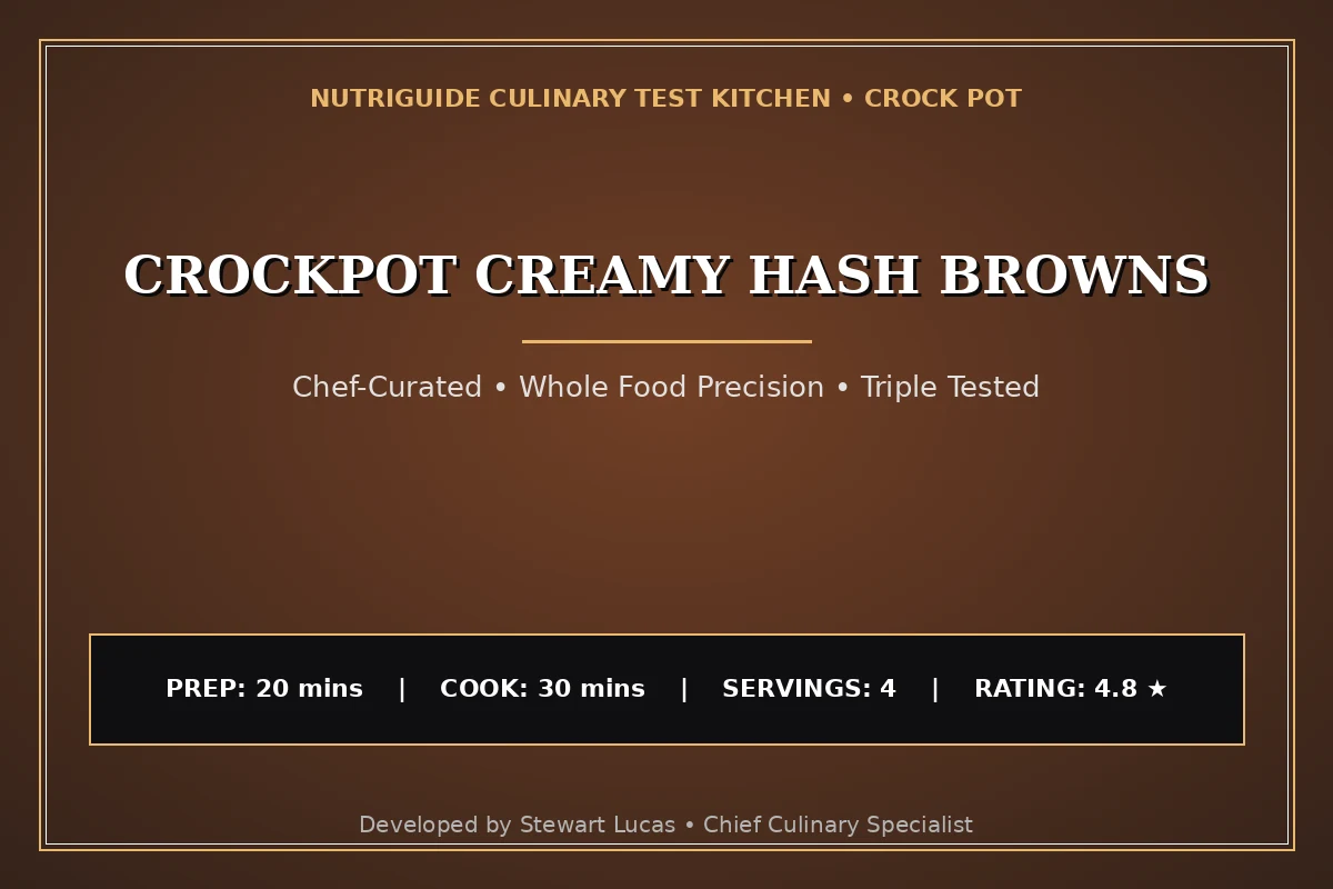 Crockpot Creamy Hash Browns