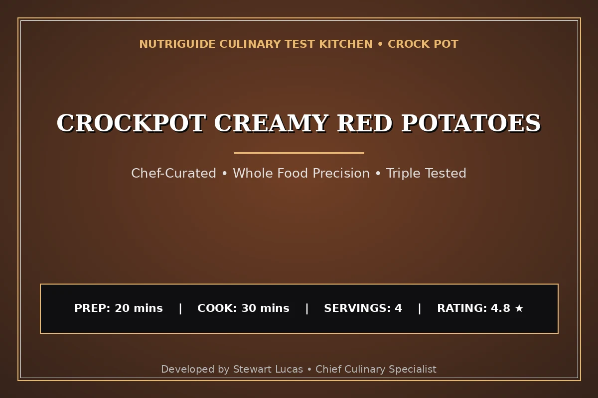 Crockpot Creamy Red Potatoes