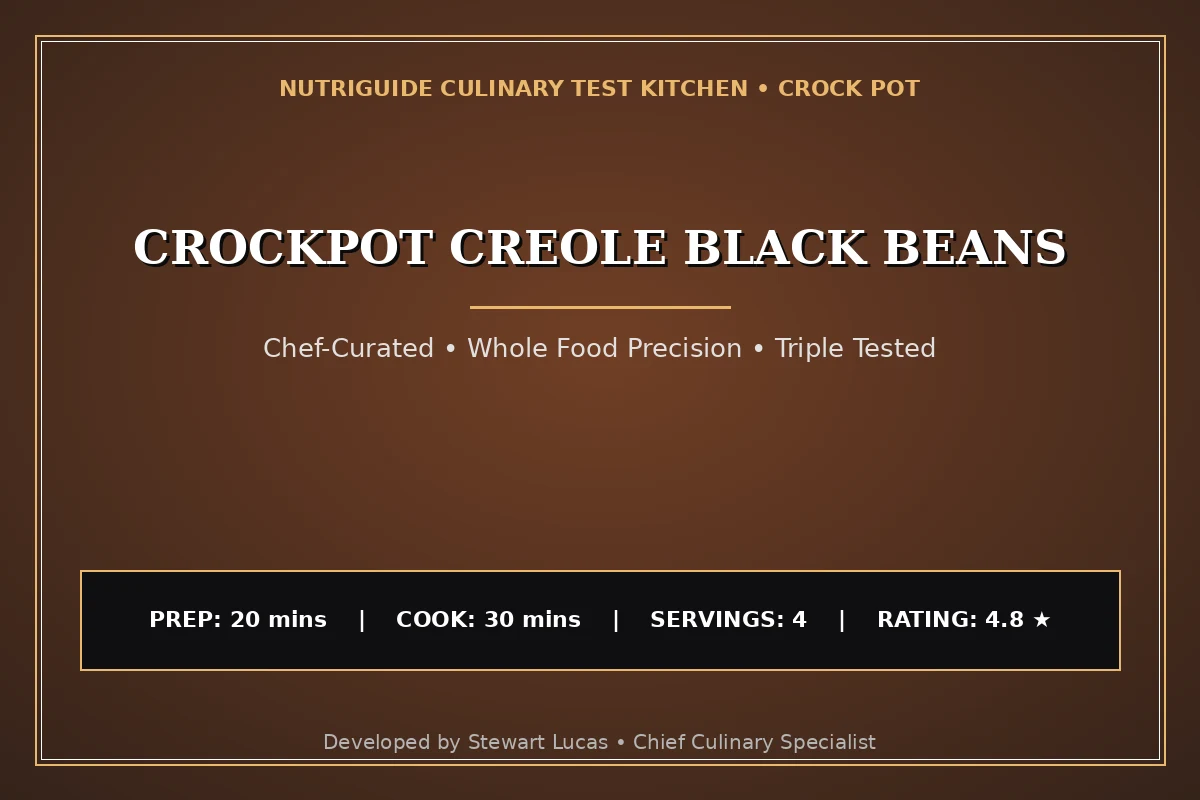 Crockpot Creole Black Beans