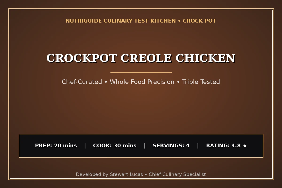 Crockpot Creole Chicken