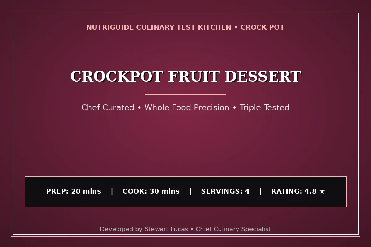 Crockpot Fruit Dessert