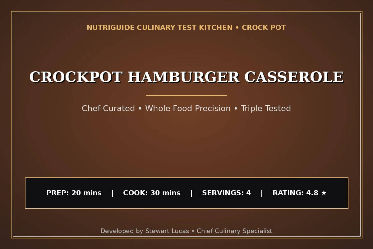 Crockpot Hamburger Casserole