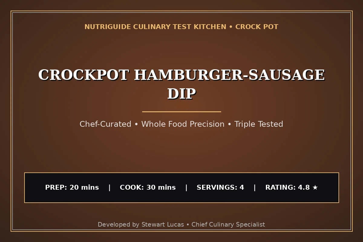 Crockpot Hamburger-Sausage Dip