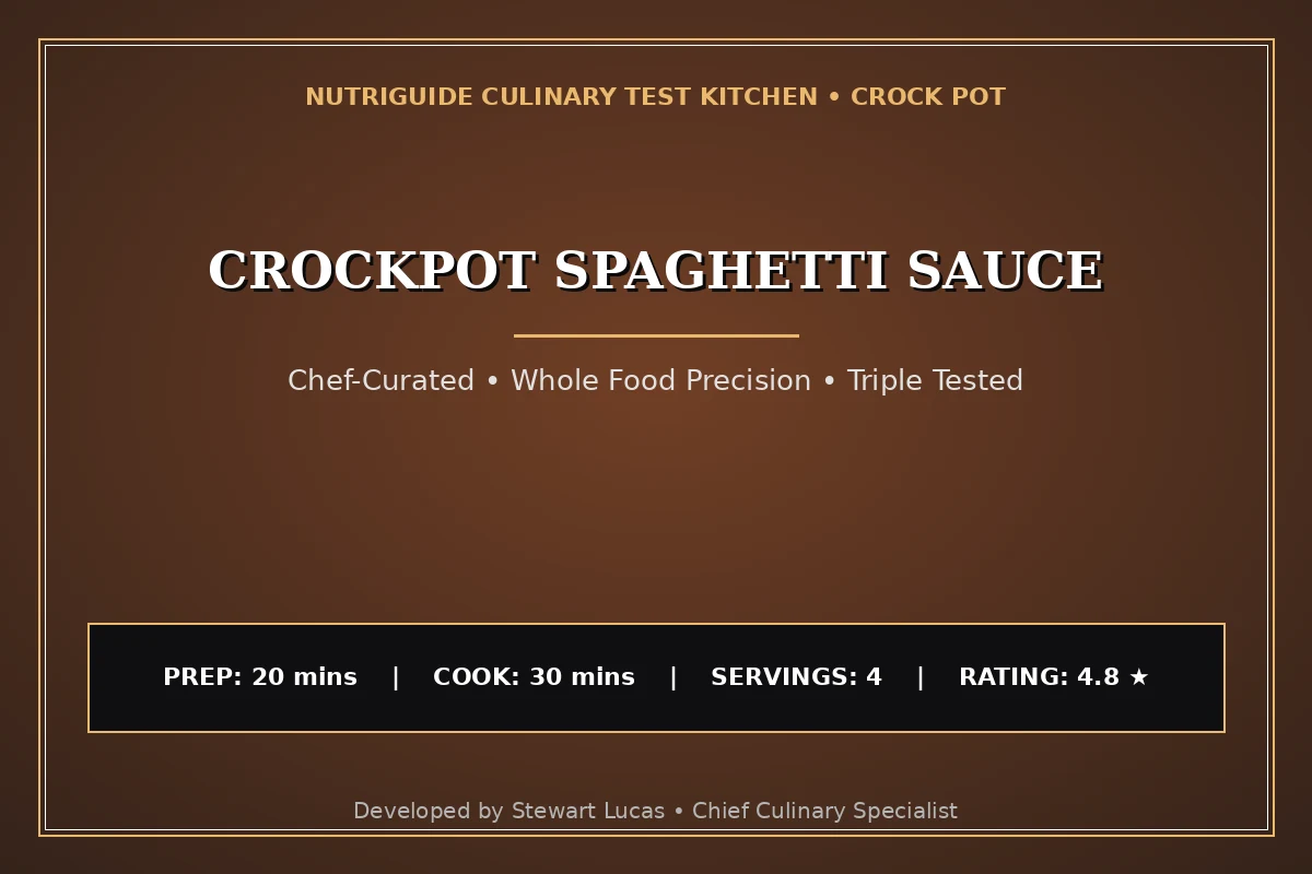 Crockpot Spaghetti Sauce