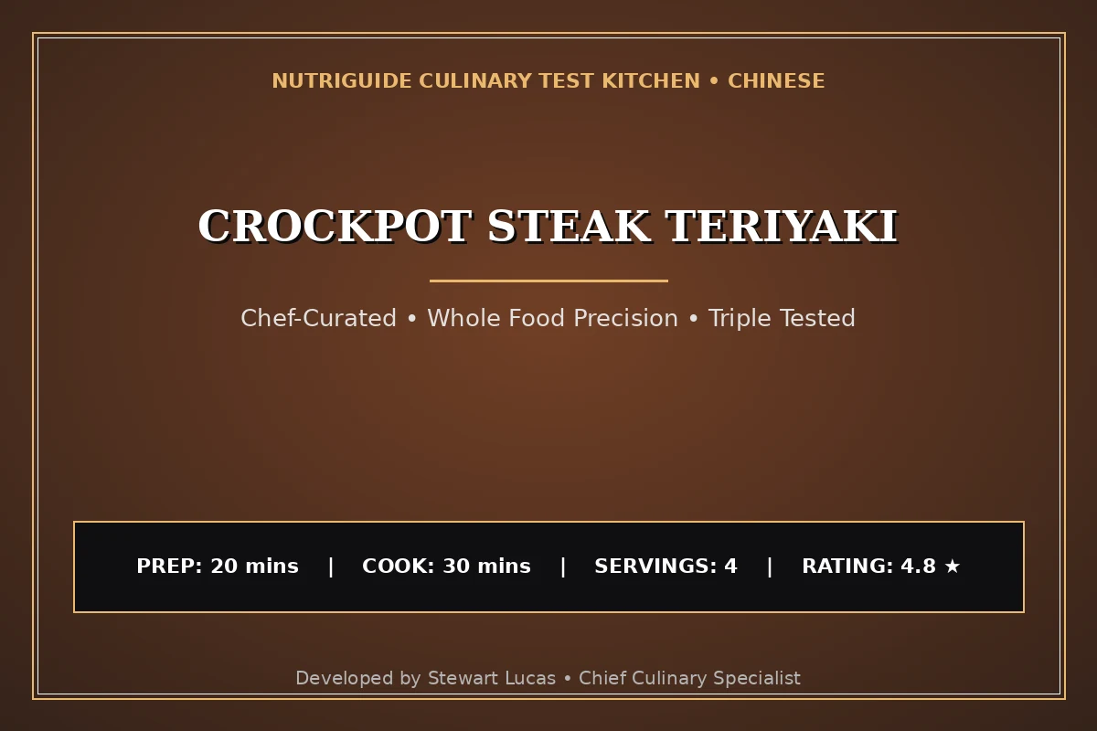 Crockpot Steak Teriyaki