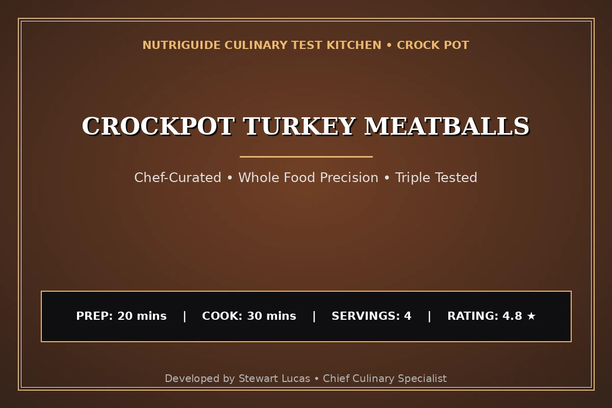 Crockpot Turkey Meatballs