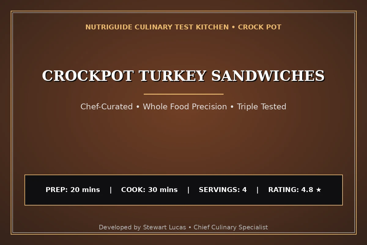 Crockpot Turkey Sandwiches