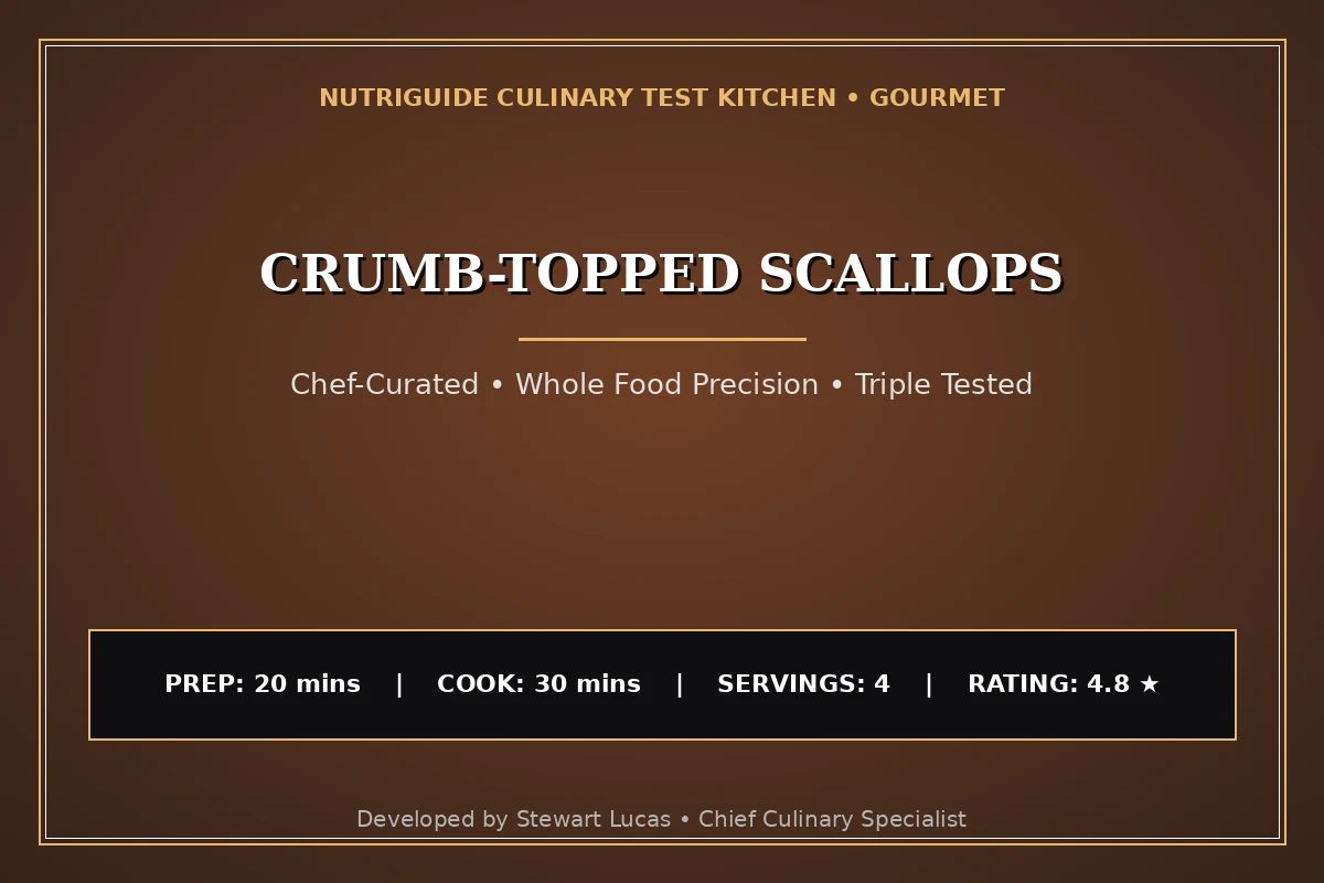 Crumb-Topped Scallops