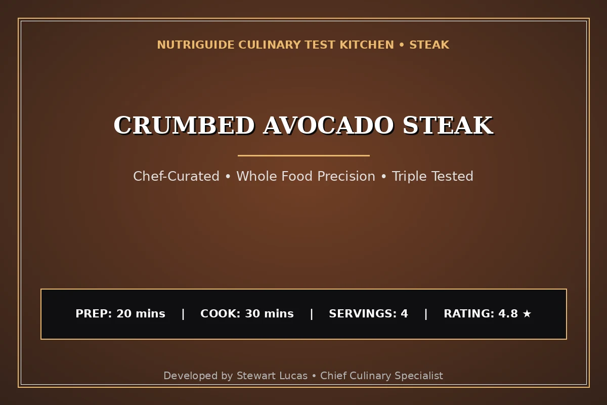 Crumbed Avocado Steak