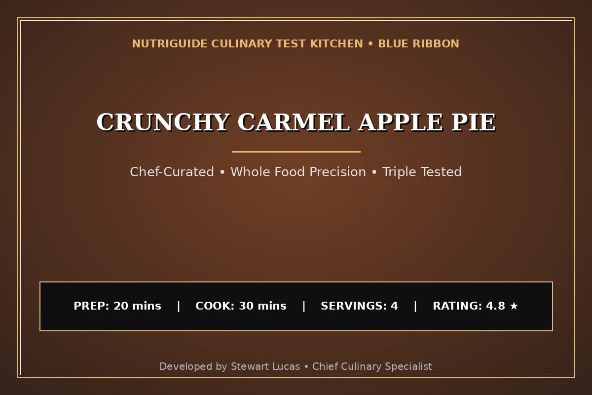 Crunchy Carmel Apple Pie