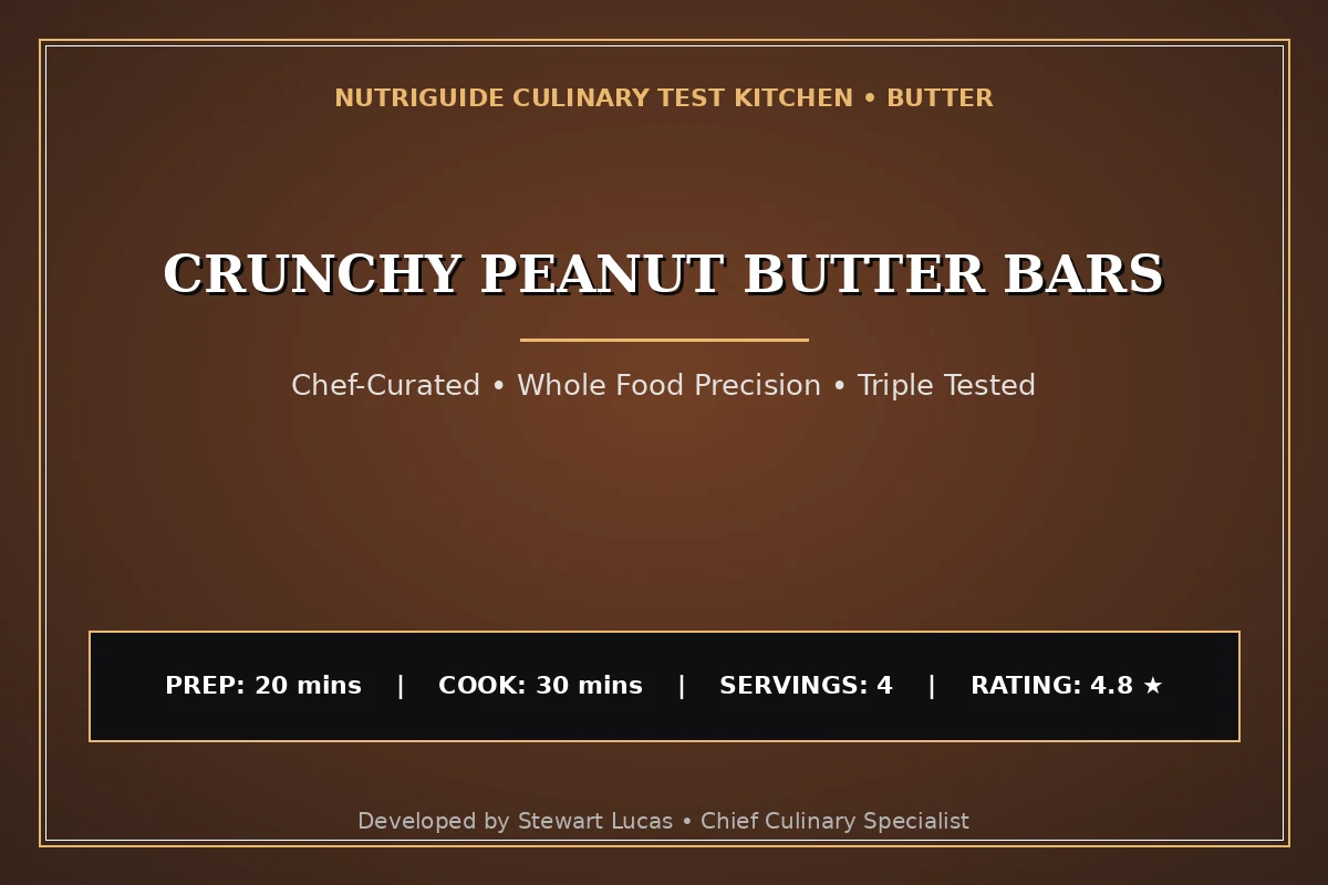 Crunchy Peanut Butter Bars