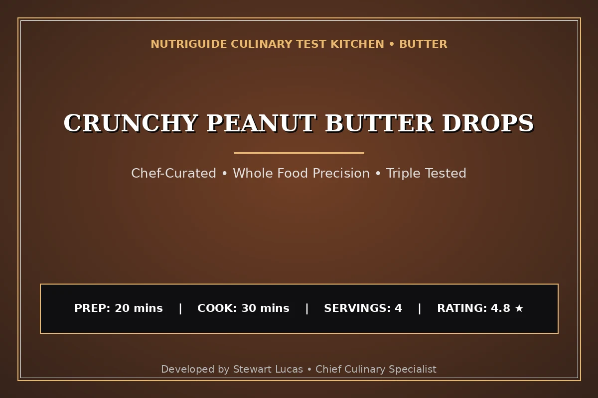 Crunchy Peanut Butter Drops