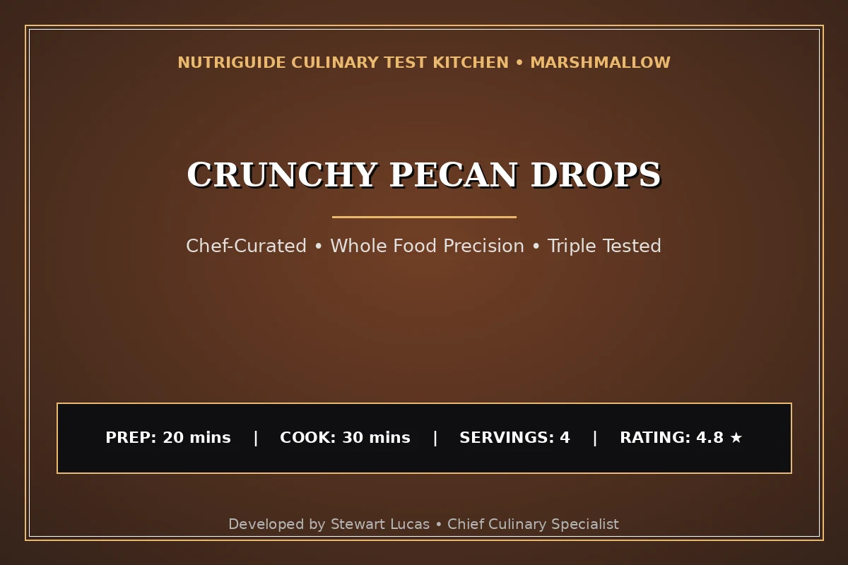 Crunchy Pecan Drops