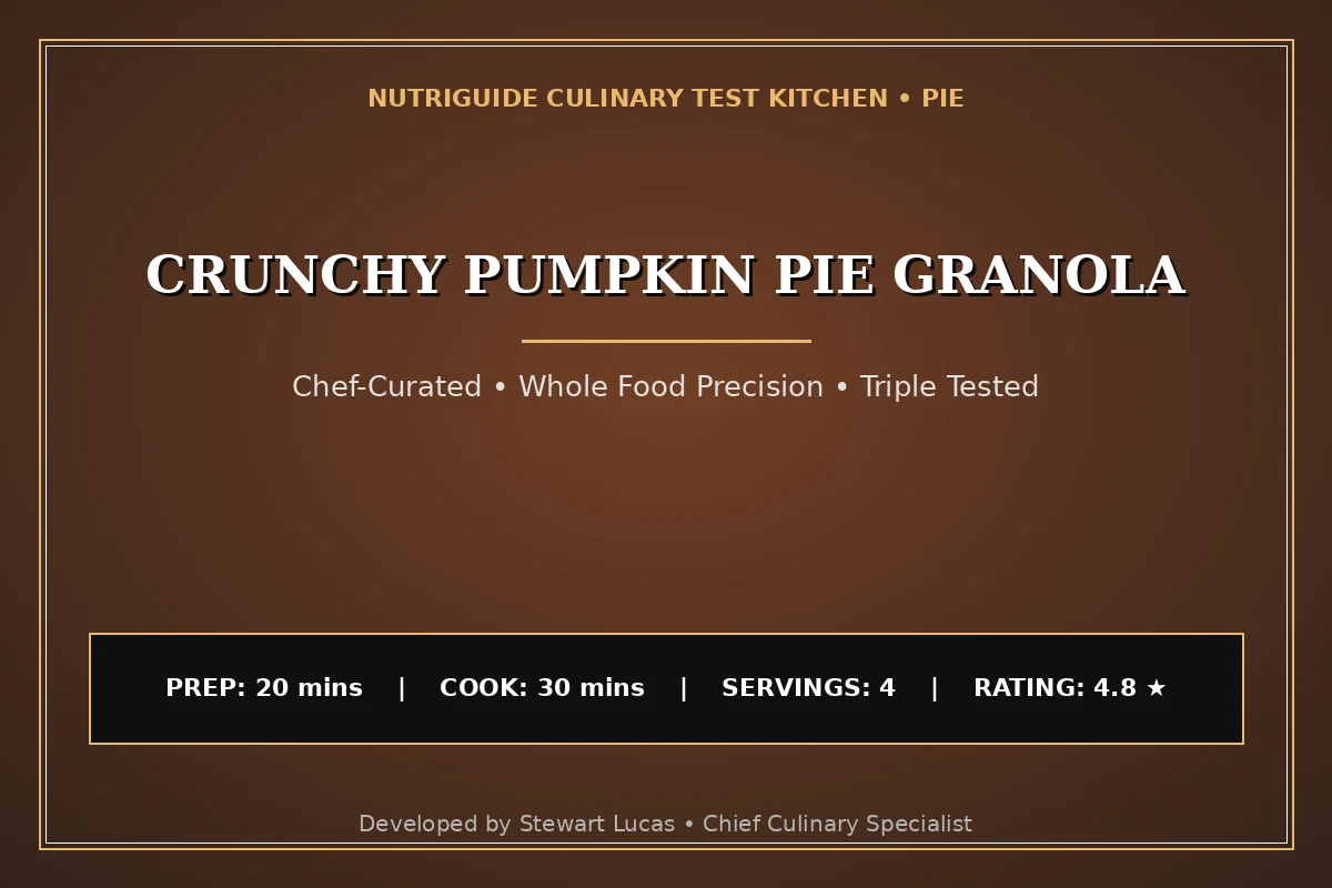 Crunchy Pumpkin Pie Granola