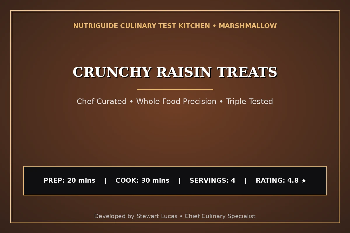 Crunchy Raisin Treats